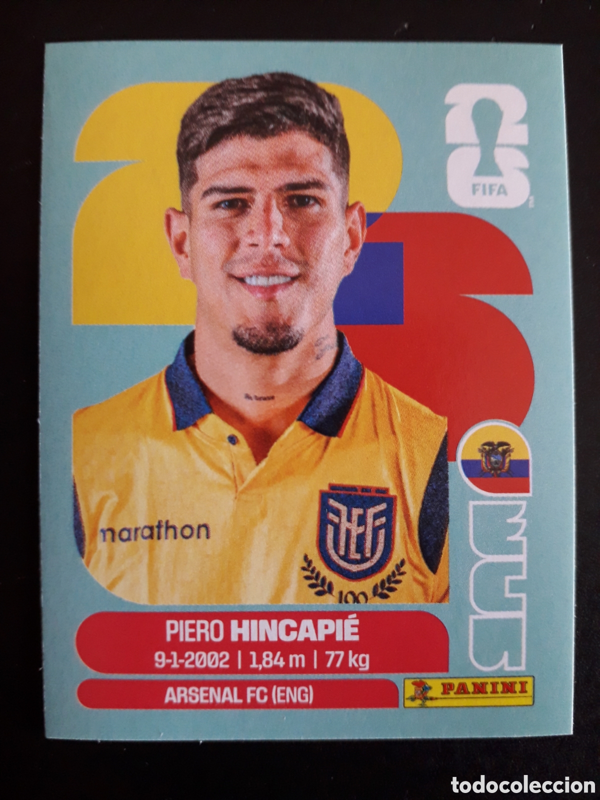 Cartes &agrave; collectionner de Football: HINCAPI&Eacute; ECUADOR ECU 4 MUNDIAL F&Uacute;TBOL 2026 FIFA WORLD CUP PANINI SIN PEGAR PEDIDO M&Iacute;NIMO 3&euro;