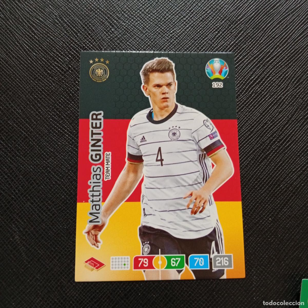 Cromos de F&uacute;tbol: 192 GINTER ALEMANIA PANINI ADRENALYN XL UEFA EURO 2020 CROMO FUTBOL 20- A209 PG17