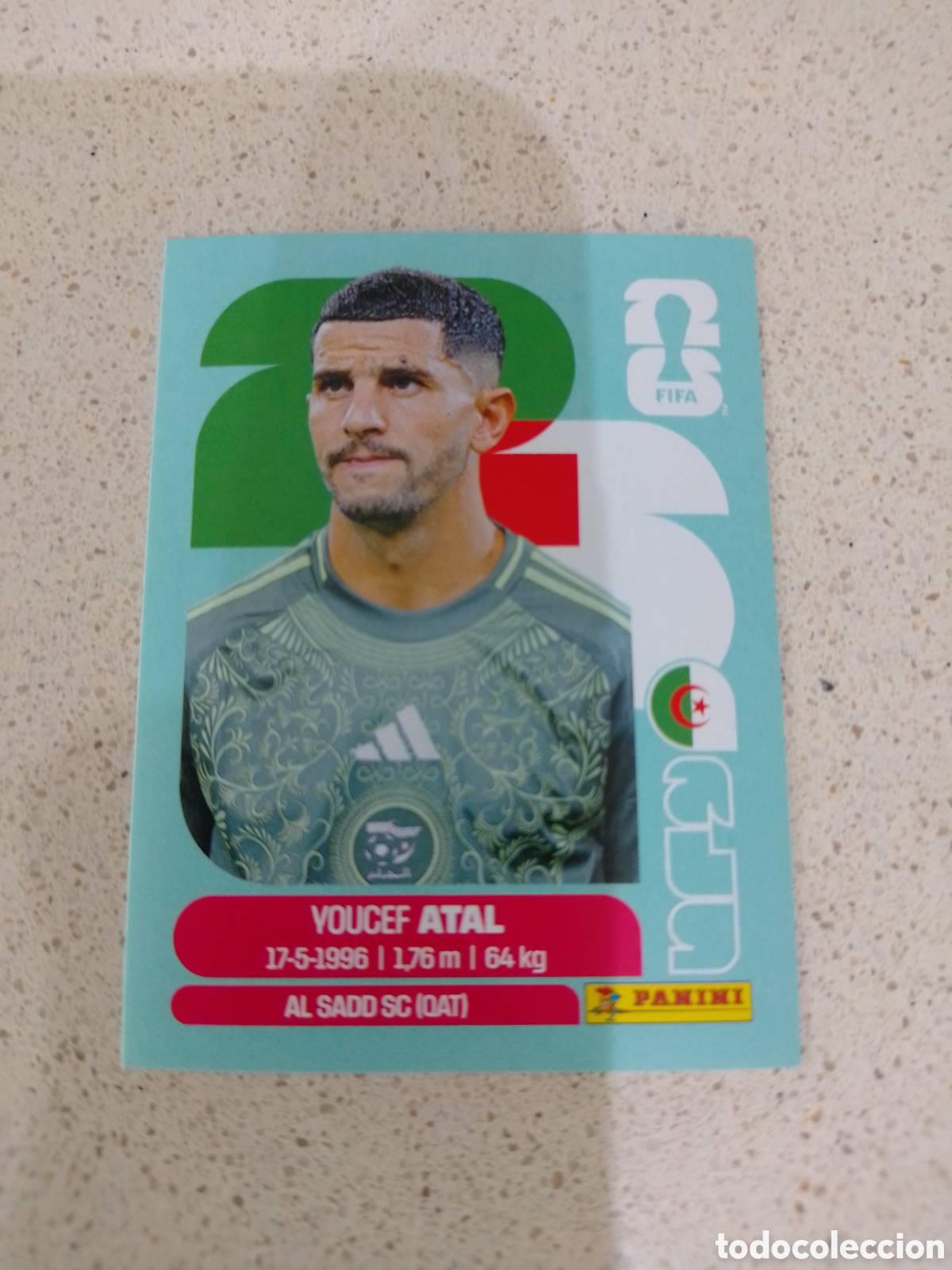 Cromos de F&uacute;tbol: CROMO NUMERO 4 ATAL ARGELIA. MUNDIAL 2026. PANINI.