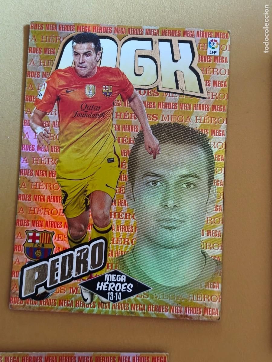 Cromos de F&uacute;tbol: pedro, 2013 14 mega heroes