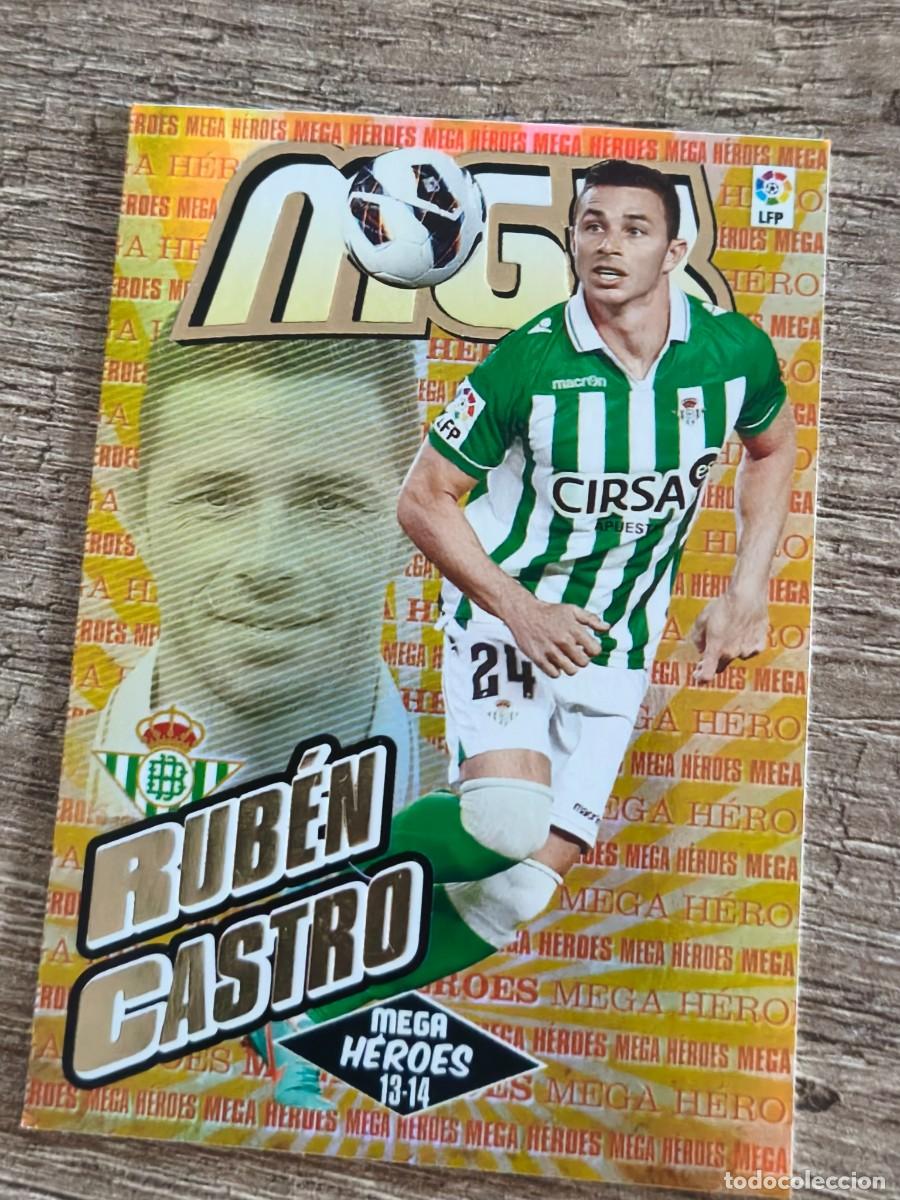Cromos de F&uacute;tbol: ruben castro, 2013 14 mega heroes
