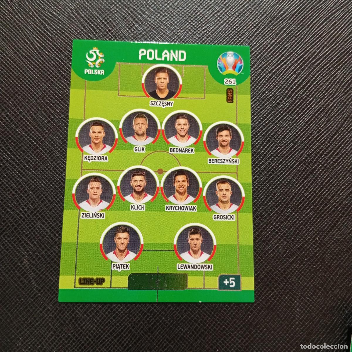 Cromos de F&uacute;tbol: 261 ALINEACION POLONIA PANINI ADRENALYN XL UEFA EURO 2020 CROMO FUTBOL 20- A209 PG18