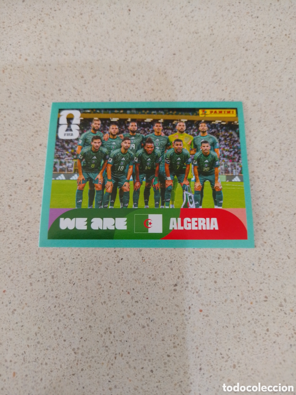 Cromos de F&uacute;tbol: CROMO NUMERO 13 EQUIPO ARGELIA. MUNDIAL 2026. PANINI.