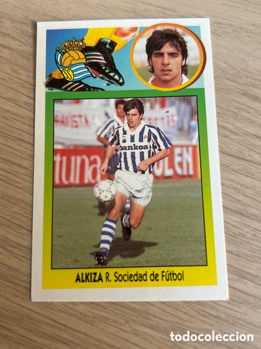 Cromos de Futebol: ALKIZA REAL SOCIEDAD LIGA ESTE 1993 1994 93 94 ADHESIVO NUNCA PEGADO SIN PEGAR