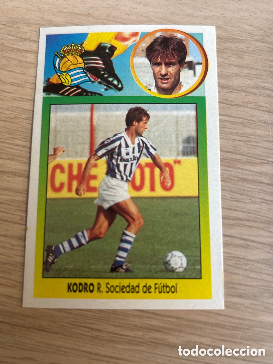 Cromos de Futebol: KODRO REAL SOCIEDAD LIGA ESTE 1993 1994 93 94 ADHESIVO NUNCA PEGADO SIN PEGAR