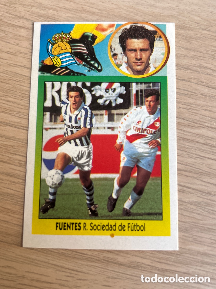 Cromos de Futebol: FUENTES REAL SOCIEDAD LIGA ESTE 1993 1994 93 94 ADHESIVO NUNCA PEGADO SIN PEGAR