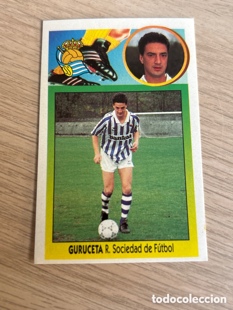 Fu&szlig;ball-Sticker: GURUCETA REAL SOCIEDAD LIGA ESTE 1993 1994 93 94 ADHESIVO NUNCA PEGADO SIN PEGAR