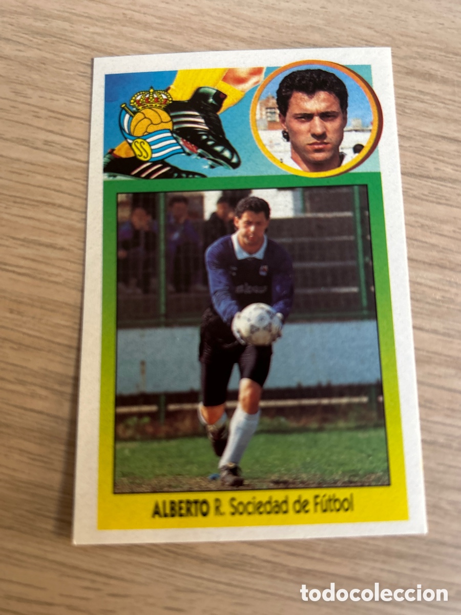 Cromos de F&uacute;tbol: ALBERTO REAL SOCIEDAD LIGA ESTE 1993 1994 93 94 ADHESIVO NUNCA PEGADO SIN PEGAR