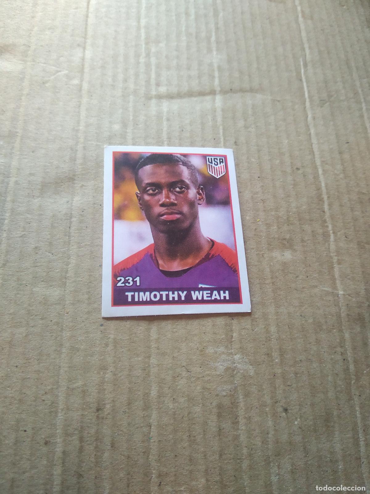 Cromos de F&uacute;tbol: 231 TIMOTHY WEAH ESTADOS UNIDOS USA CROMO FUTBOL MUNDIAL 2022 WORLD CUP COPA MUNDO EDITADO EN BRASIL