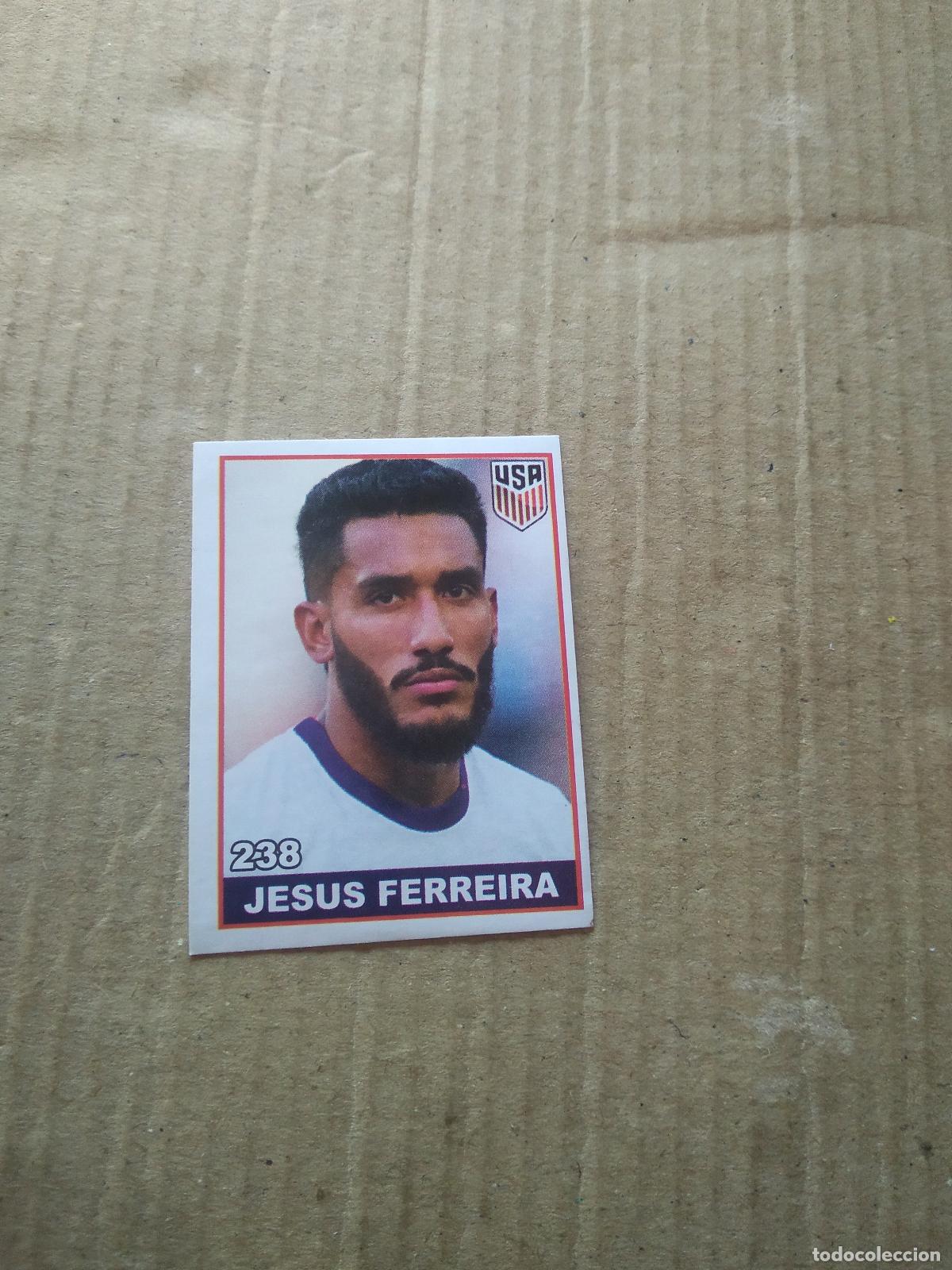 Cromos de F&uacute;tbol: 238 JESUS FERREIRA ESTADOS UNIDOS CROMO FUTBOL MUNDIAL 2022 WORLD CUP COPA MUNDO EDITADO EN BRASIL