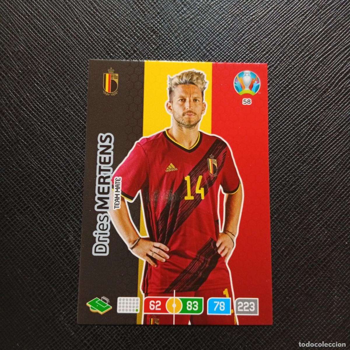 Cromos de F&uacute;tbol: 58 MERTENS BELGICA PANINI ADRENALYN XL UEFA EURO 2020 CROMO FUTBOL 20- A209 PG20