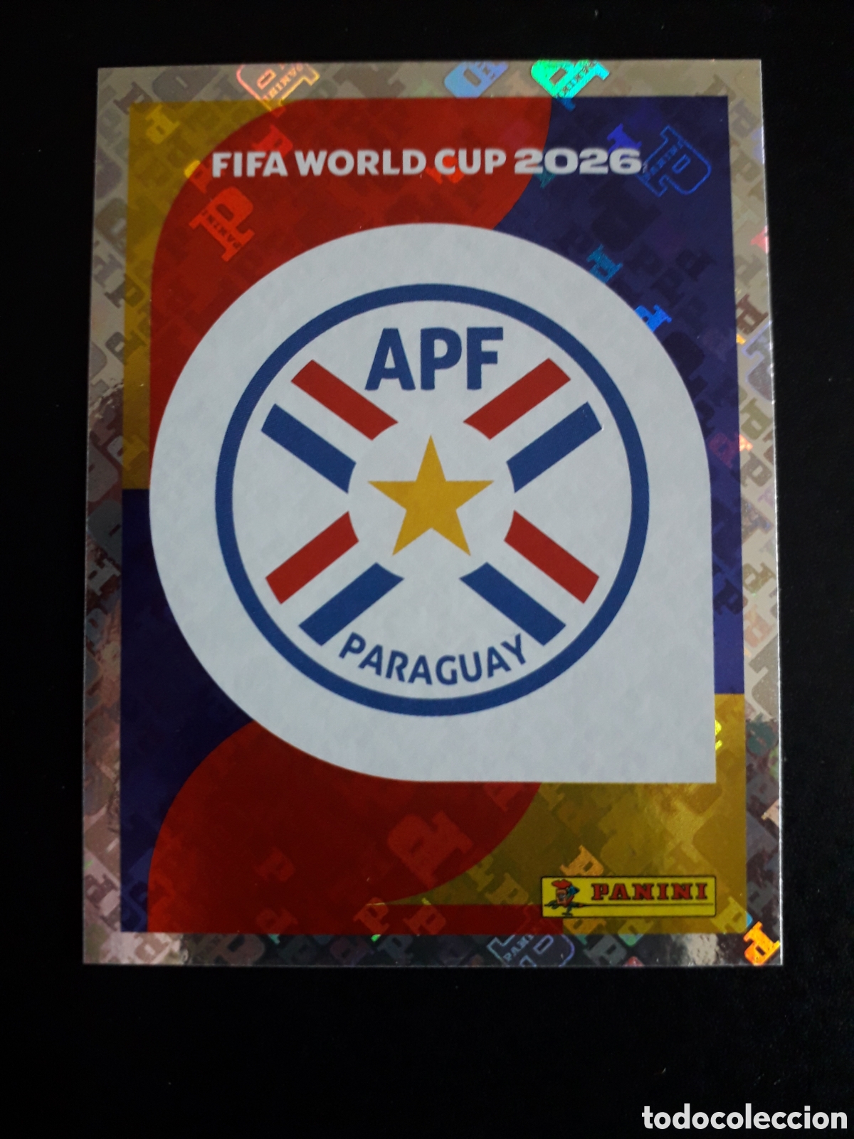 Fu&szlig;ball-Sticker: ESCUDO PARAGUAY PAR 1 MUNDIAL F&Uacute;TBOL 2026 FIFA WORLD CUP PANINI SIN PEGAR PEDIDO M&Iacute;NIMO 3&euro;