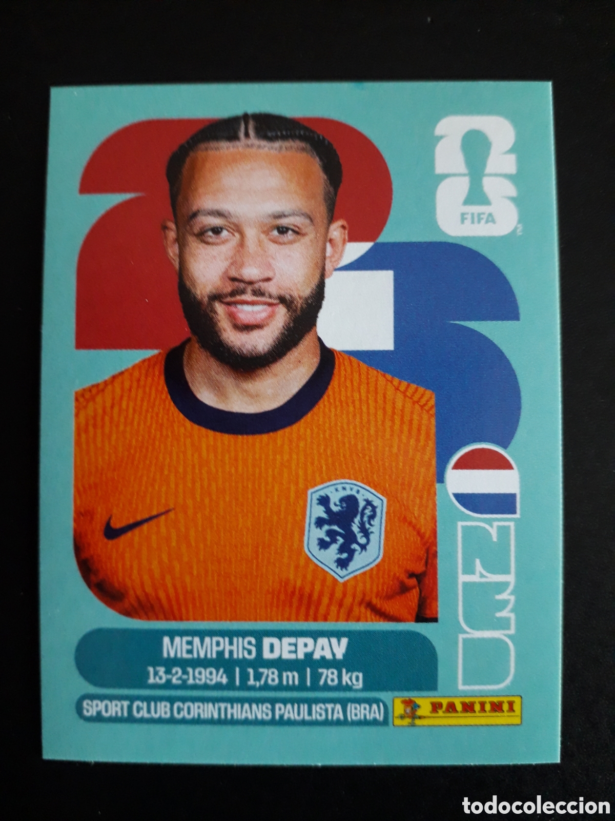 Fu&szlig;ball-Sticker: DEPAY HOLANDA/PA&Iacute;SES BAJOS NED 17 MUNDIAL F&Uacute;TBOL 2026 FIFA WORLD CUP PANINI SIN PEG PEDIDO M&Iacute;NIMO 3&euro;