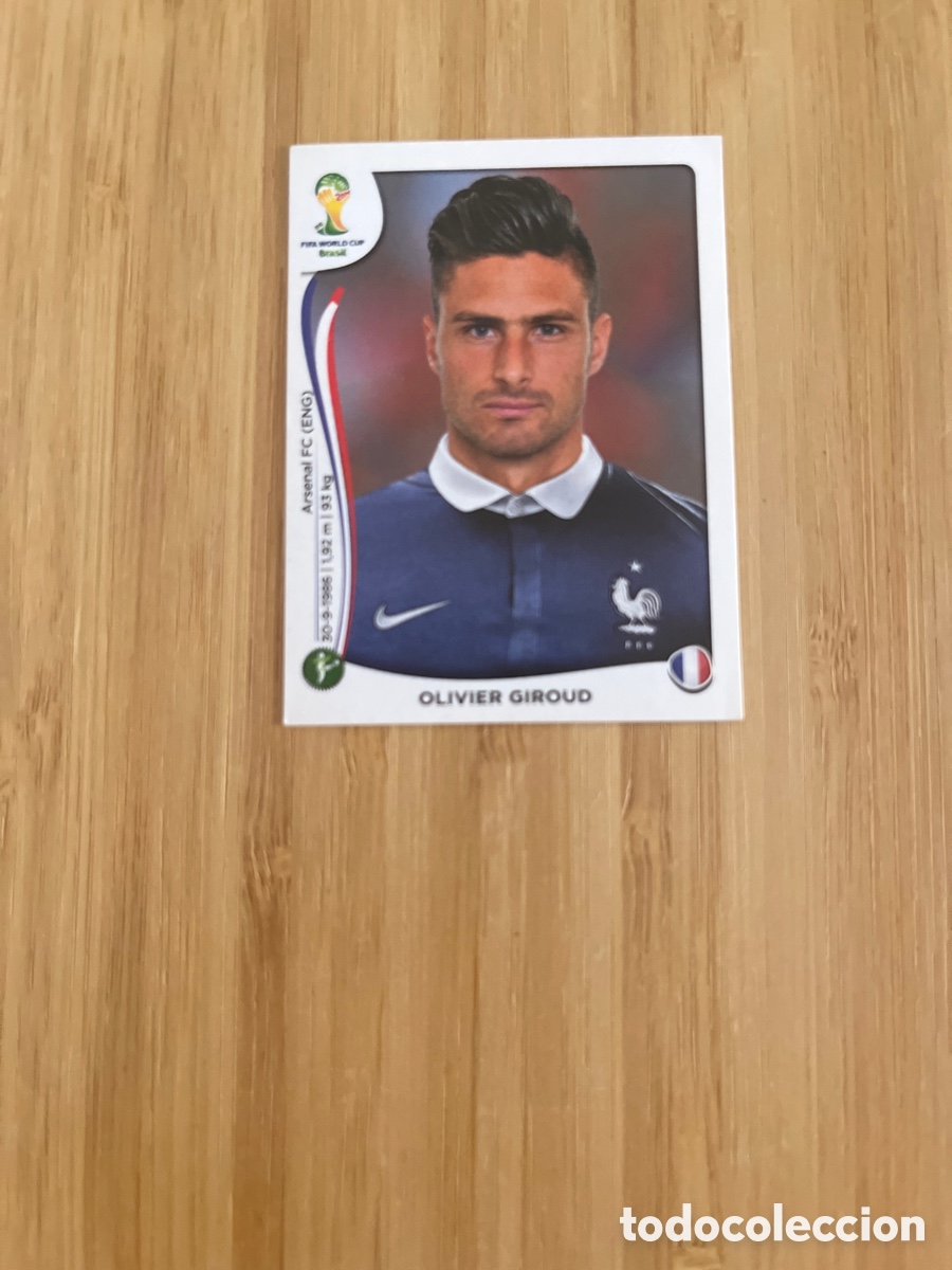 Football Stickers: OLIVIER GIROUD 391 FRANCIA FRANCE MUNDIAL BRASIL 2014 PANINI NUEVO SIN PEGAR FIFA WORLD CUP BRASIL