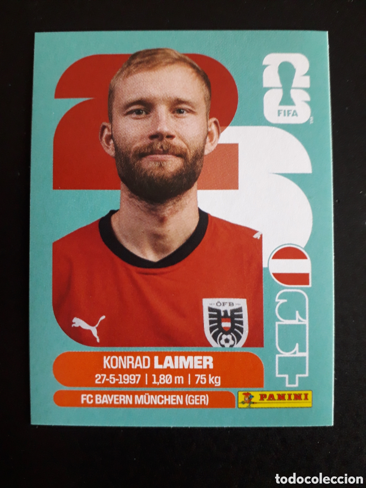Cromos de Futebol: LAIMER AUSTRIA AUT 12 MUNDIAL F&Uacute;TBOL 2026 FIFA WORLD CUP PANINI SIN PEGAR PEDIDO M&Iacute;NIMO 3&euro;