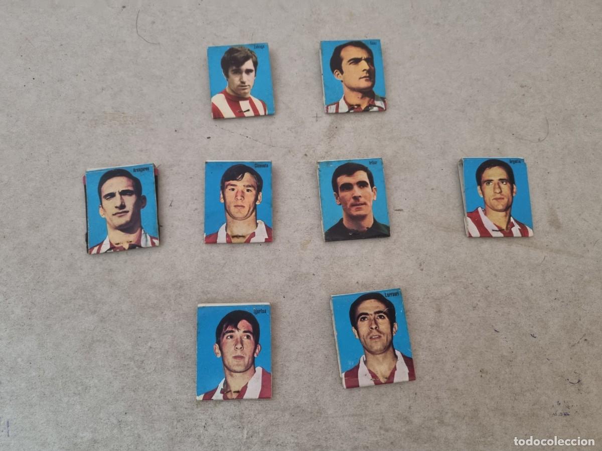 Cromos de Futebol: Lote de 8 cajas de cerillas del Athletic de Bilbao a&ntilde;os 70