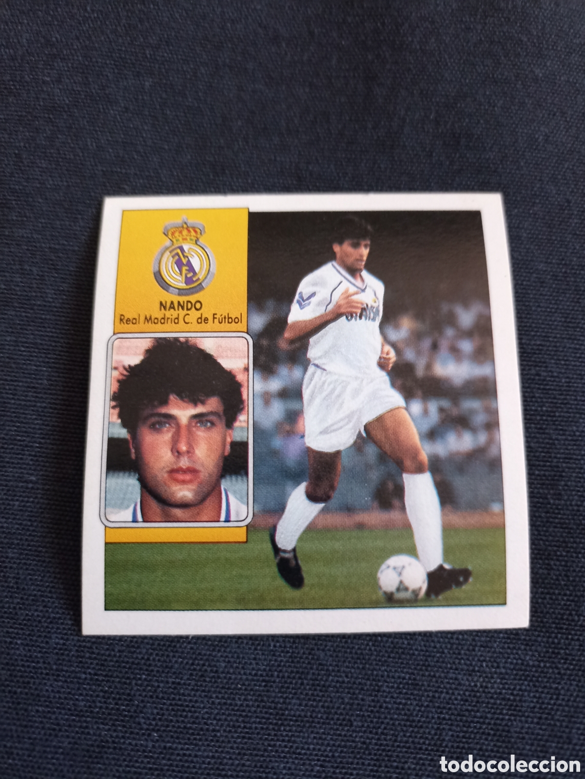 Fu&szlig;ball-Sticker: Nando Real Madrid - liga este 92-93 nunca pegado