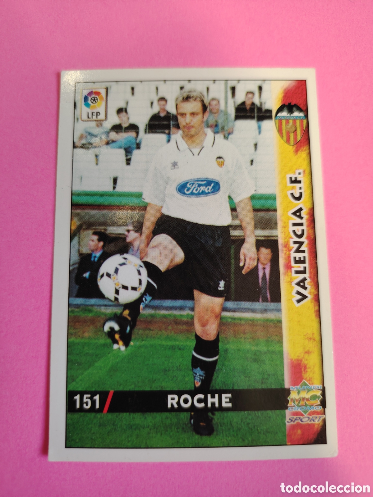 Cromos de F&uacute;tbol: VALENCIA-N&deg;151-ROCHE-MUNDICROMO FICHAS DE LA LIGA 1998 1999 98 99
