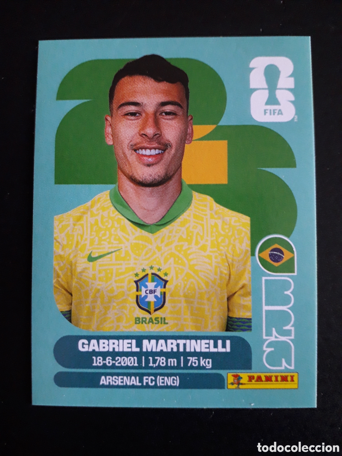 Cromos de F&uacute;tbol: GABRIEL MARTINELLI BRASIL BRA 18 MUNDIAL F&Uacute;TBOL 2026 FIFA WORLD CUP PANINI SIN PEG PEDIDO M&Iacute;NIMO 3&euro;