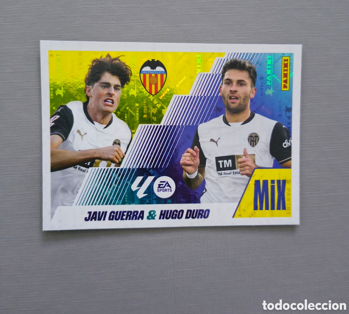 Cromos de F&uacute;tbol: LALIGA ESTE 2025 2026 EA SPORTS 25 26 ALBUM PANINI MIX N 14 VALENCIA JAVI GUERRA / HUGO DURO
