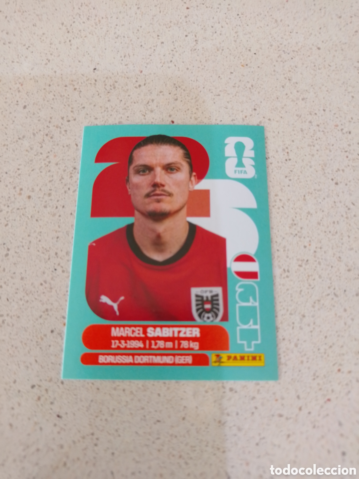 Cromos de F&uacute;tbol: CROMO NUMERO 11 SABITZER AUSTRIA. MUNDIAL 2026. PANINI.
