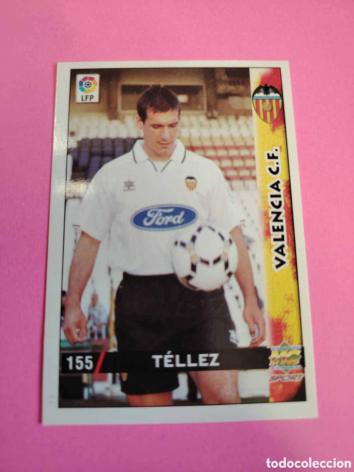 Cromos de F&uacute;tbol: VALENCIA-N&deg;155-TELLEZ-MUNDICROMO FICHAS DE LA LIGA 1998 1999 98 99