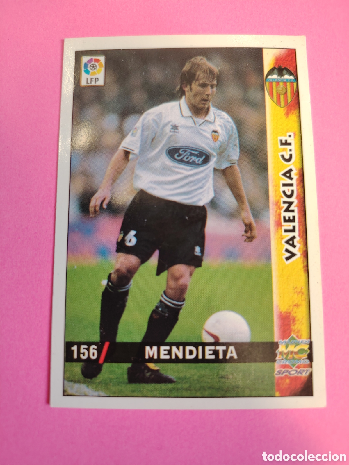 Cromos de F&uacute;tbol: VALENCIA-N&deg;156-MENDIETA-MUNDICROMO FICHAS DE LA LIGA 1998 1999 98 99