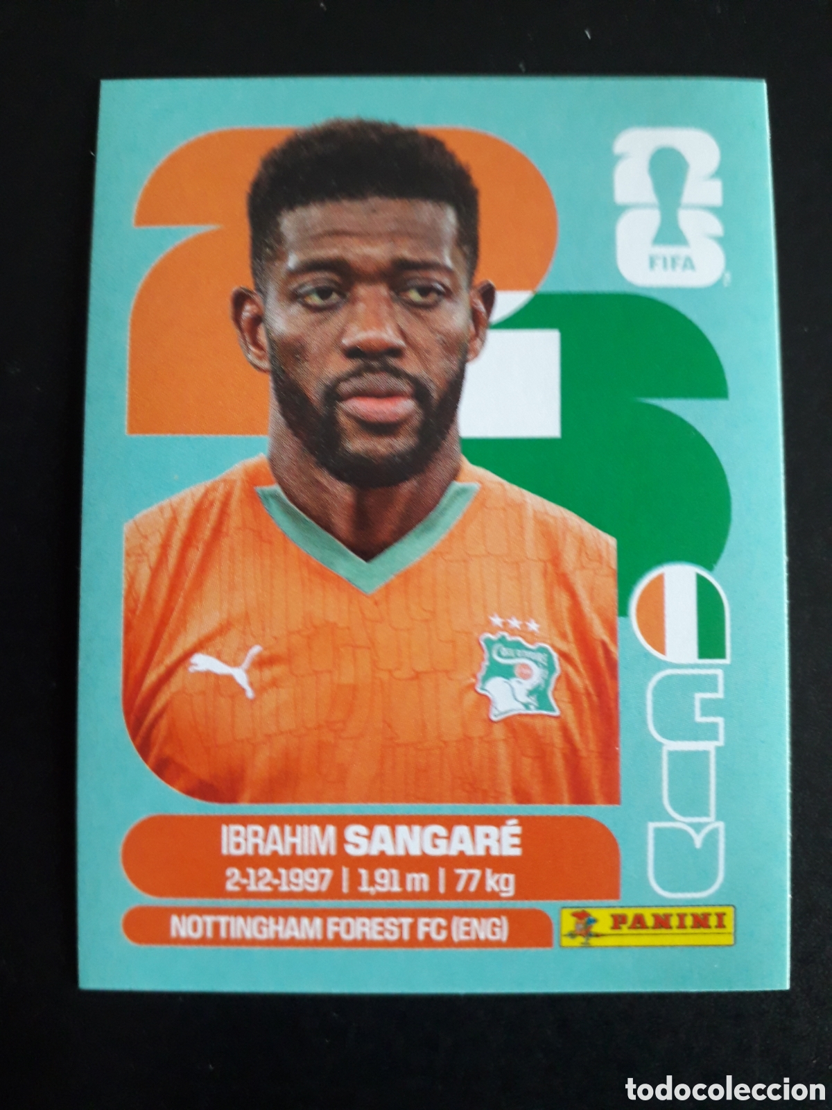 Cromos de F&uacute;tbol: SANGAR&Eacute; COSTA DE MARFIL CIV 12 MUNDIAL F&Uacute;TBOL 2026 FIFA WORLD CUP PANINI SIN PEGAR PEDIDO M&Iacute;NIMO 3&euro;.