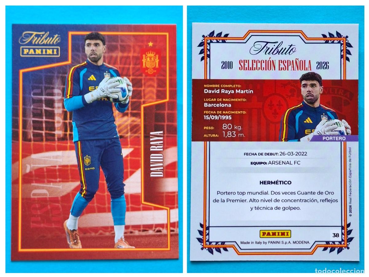 Cromos de F&uacute;tbol: #38 DAVID RAYA (La Roja) - TRIBUTO Selecci&oacute;n ESPA&Ntilde;OLA 2010-2026 Panini Card SPAIN