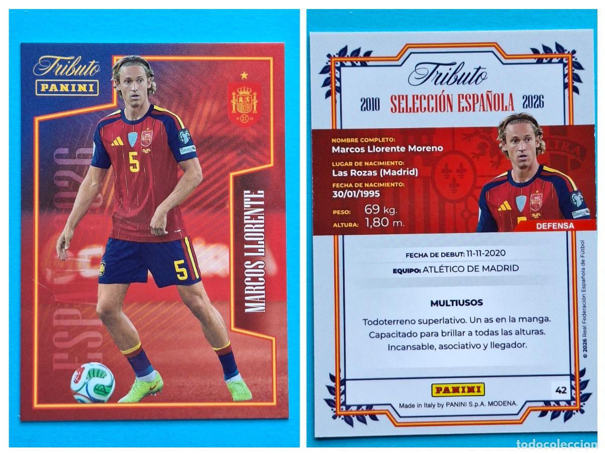 Cromos de F&uacute;tbol: #42 MARCOS LLORENTE (La Roja) - TRIBUTO Selecci&oacute;n ESPA&Ntilde;OLA 2010-2026 Panini Card SPAIN