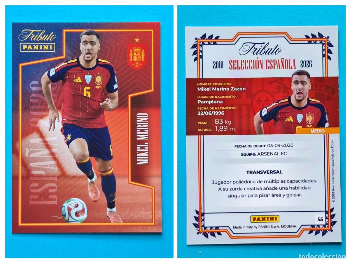 Cartes &agrave; collectionner de Football: #55 MERINO (La Roja) - TRIBUTO Selecci&oacute;n ESPA&Ntilde;OLA 2010-2026 Panini Card SPAIN