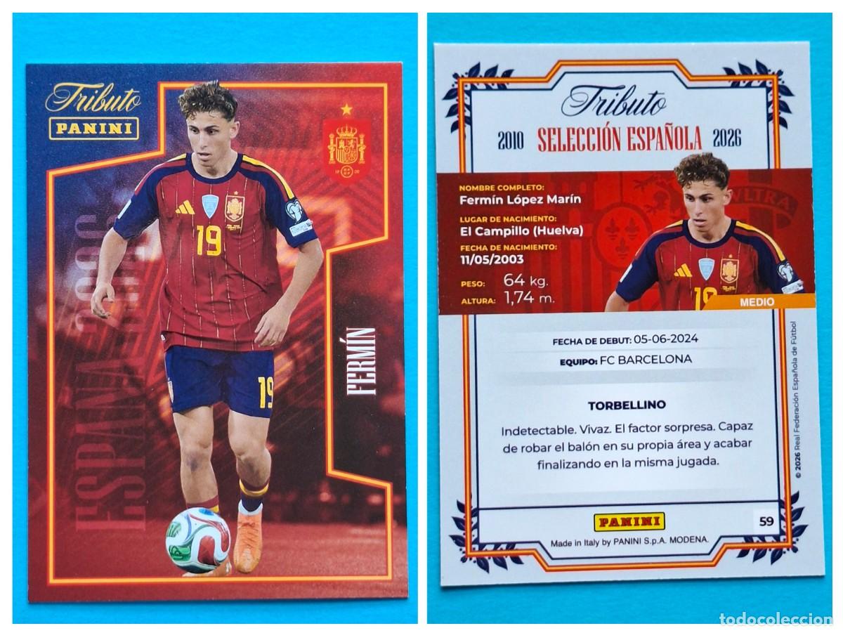 Cromos de F&uacute;tbol: #59 FERM&Iacute;N (La Roja) - TRIBUTO Selecci&oacute;n ESPA&Ntilde;OLA 2010-2026 Panini Card SPAIN
