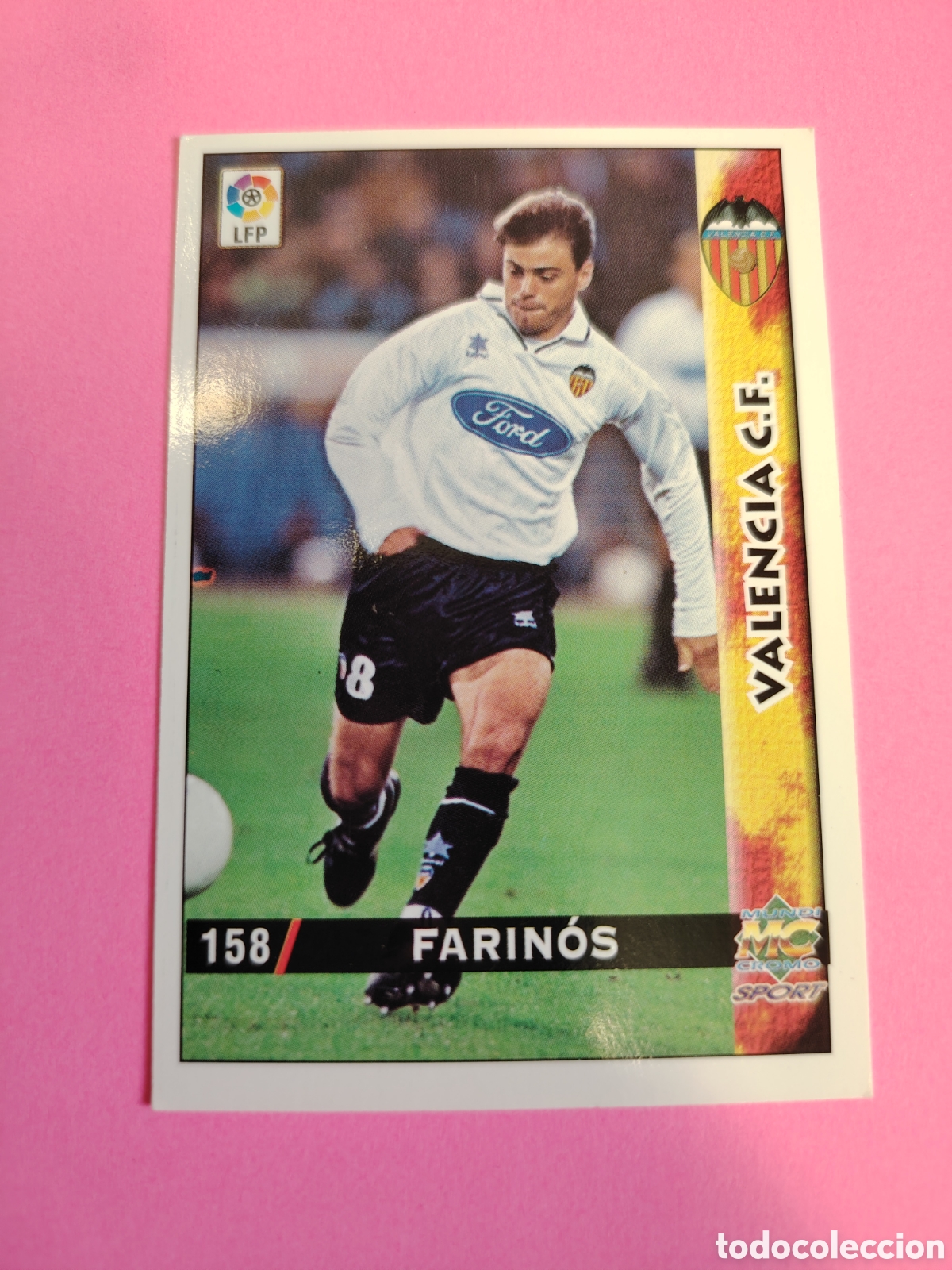 Cromos de F&uacute;tbol: VALENCIA-N&deg;158-FARINOS-MUNDICROMO FICHAS DE LA LIGA 1998 1999 98 99