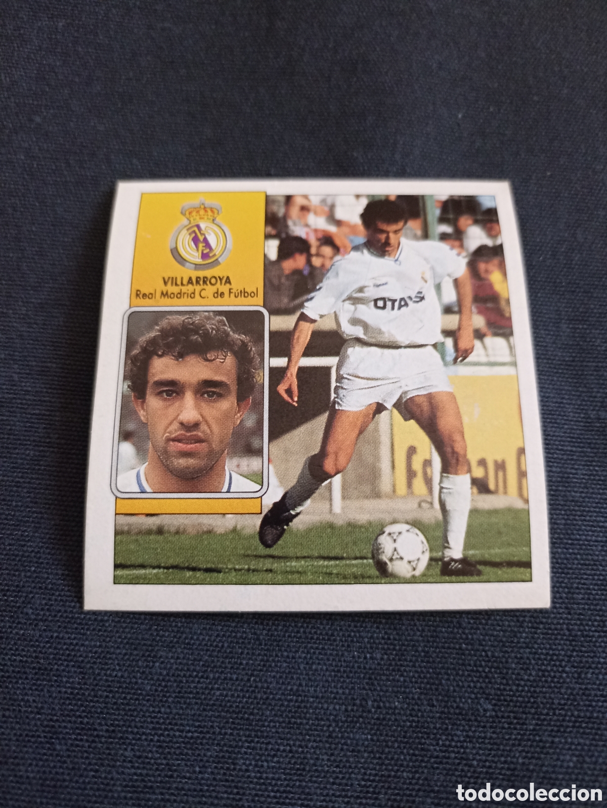 Cromos de F&uacute;tbol: Villarroya ( Real Madrid ). Liga este 92-93 nunca pegado