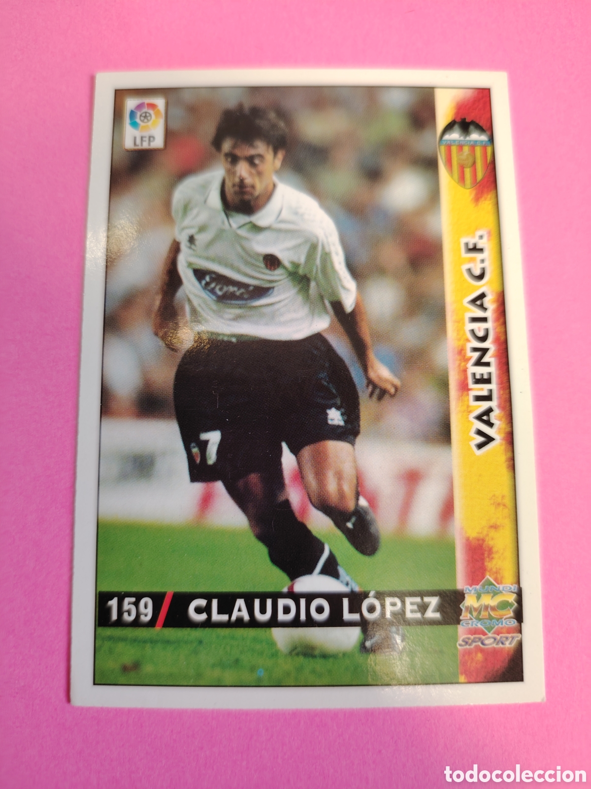 Cromos de F&uacute;tbol: VALENCIA-N&deg;159-CLAUDIO LOPEZ-MUNDICROMO FICHAS DE LA LIGA 1998 1999 98 99