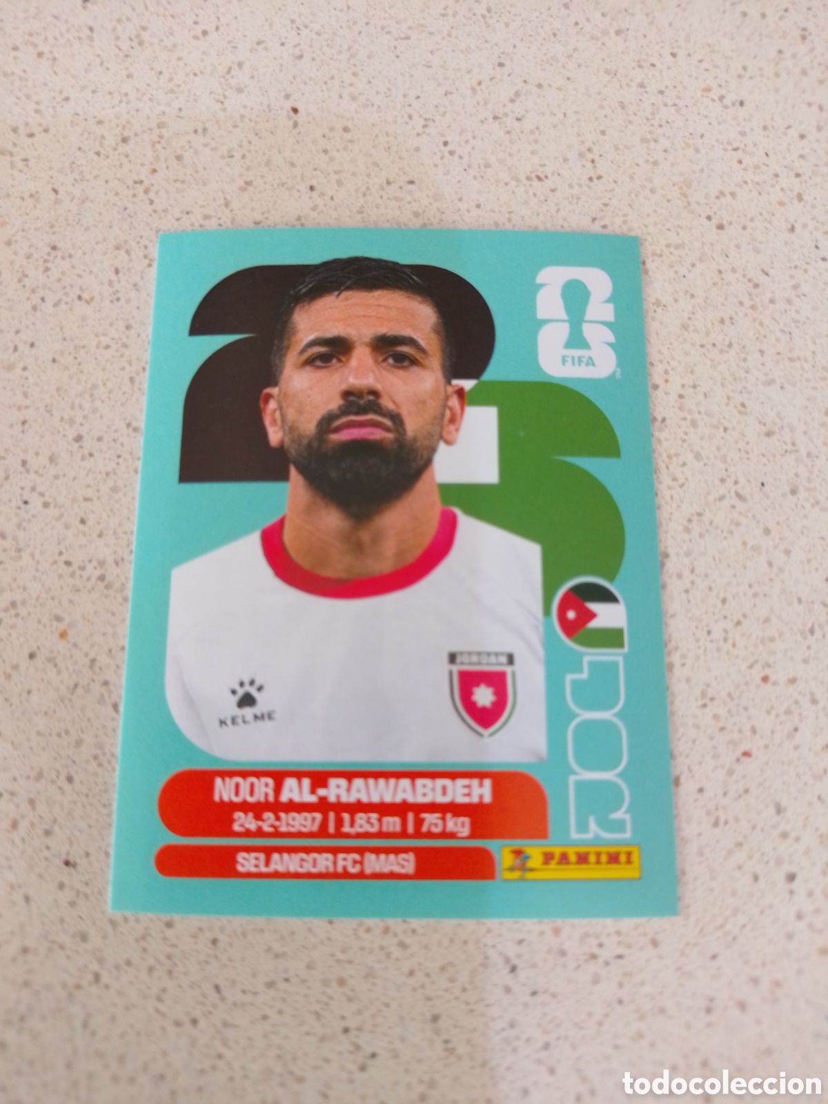 Cromos de F&uacute;tbol: CROMO NUMERO 11 AL-RAWABDEH JORDANIA. MUNDIAL 2026. PANINI.