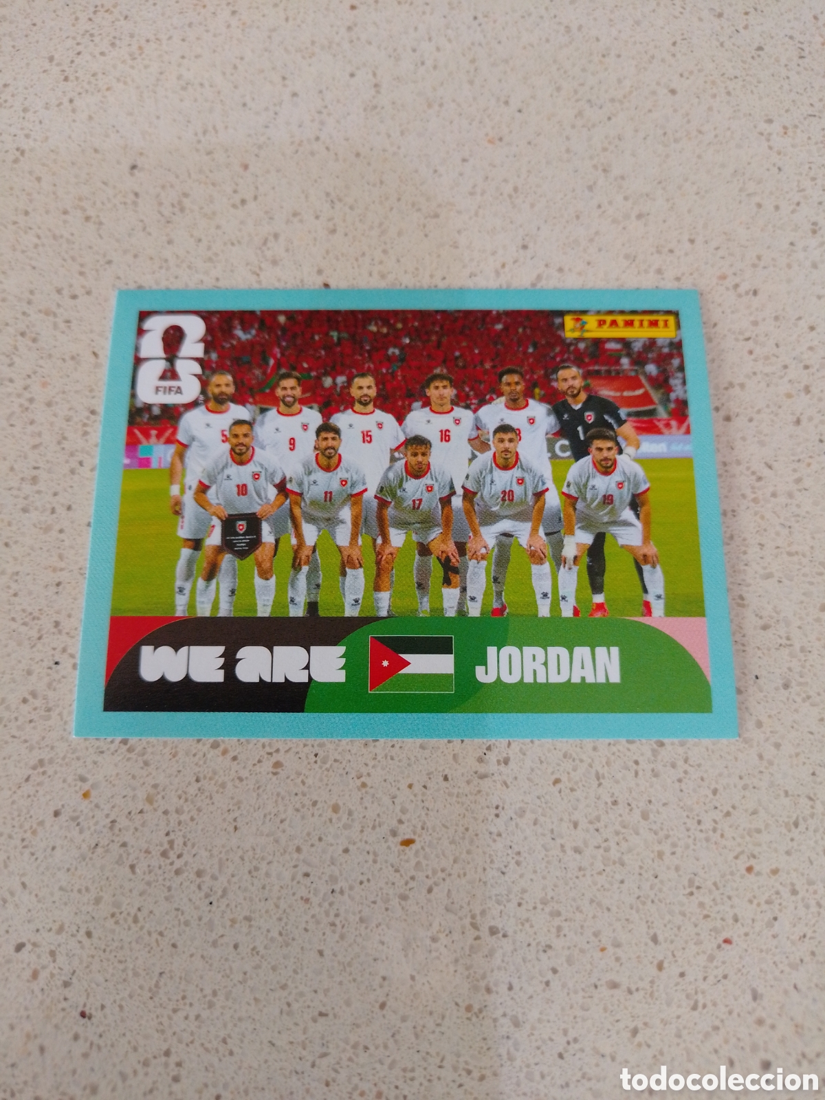 Cromos de Futebol: CROMO NUMERO 13 EQUIPO JORDANIA. MUNDIAL 2026. PANINI.
