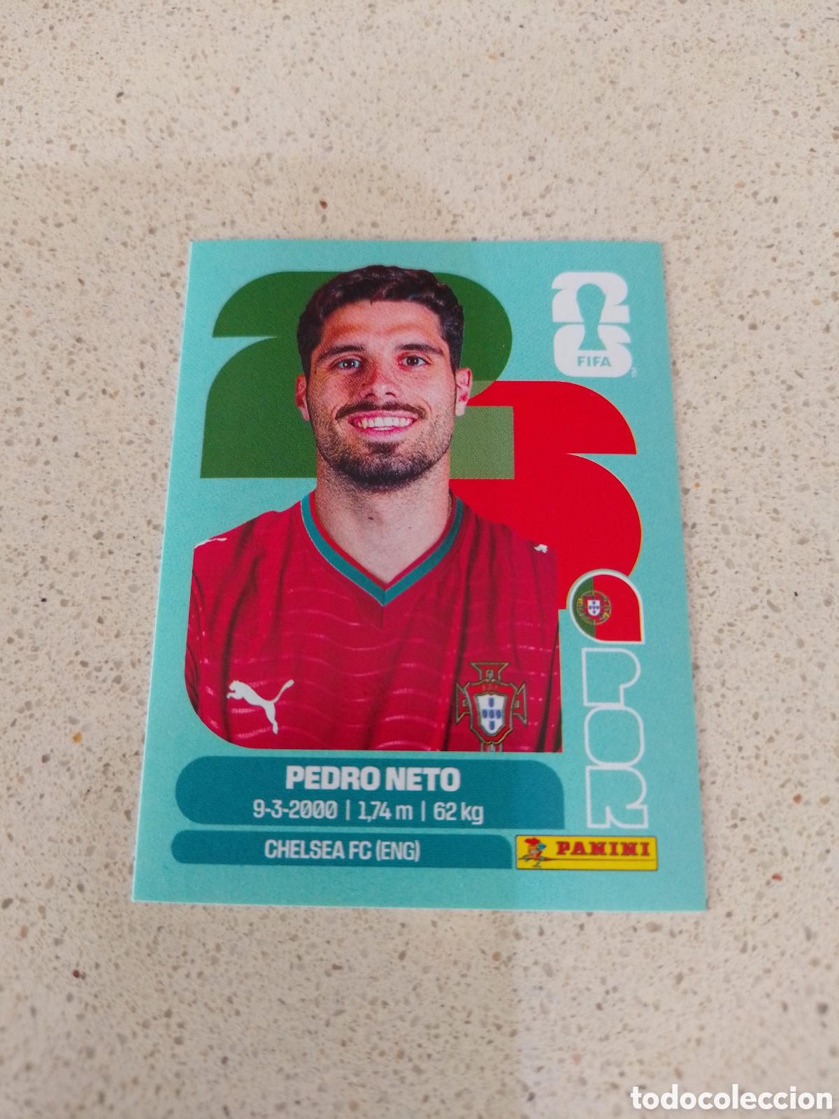 Cromos de F&uacute;tbol: CROMO NUMERO 19 PEDRO NETO PORTUGAL. MUNDIAL 2026. PANINI.