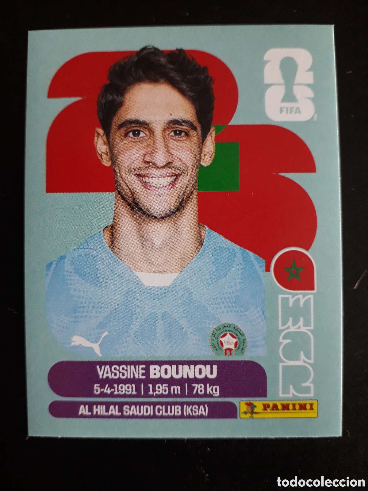 Cromos de F&uacute;tbol: BOUNOU MARRUECOS MAR 2 MUNDIAL F&Uacute;TBOL 2026 FIFA WORLD CUP PANINI SIN PEGAR PEDIDO M&Iacute;NIMO 3&euro;.