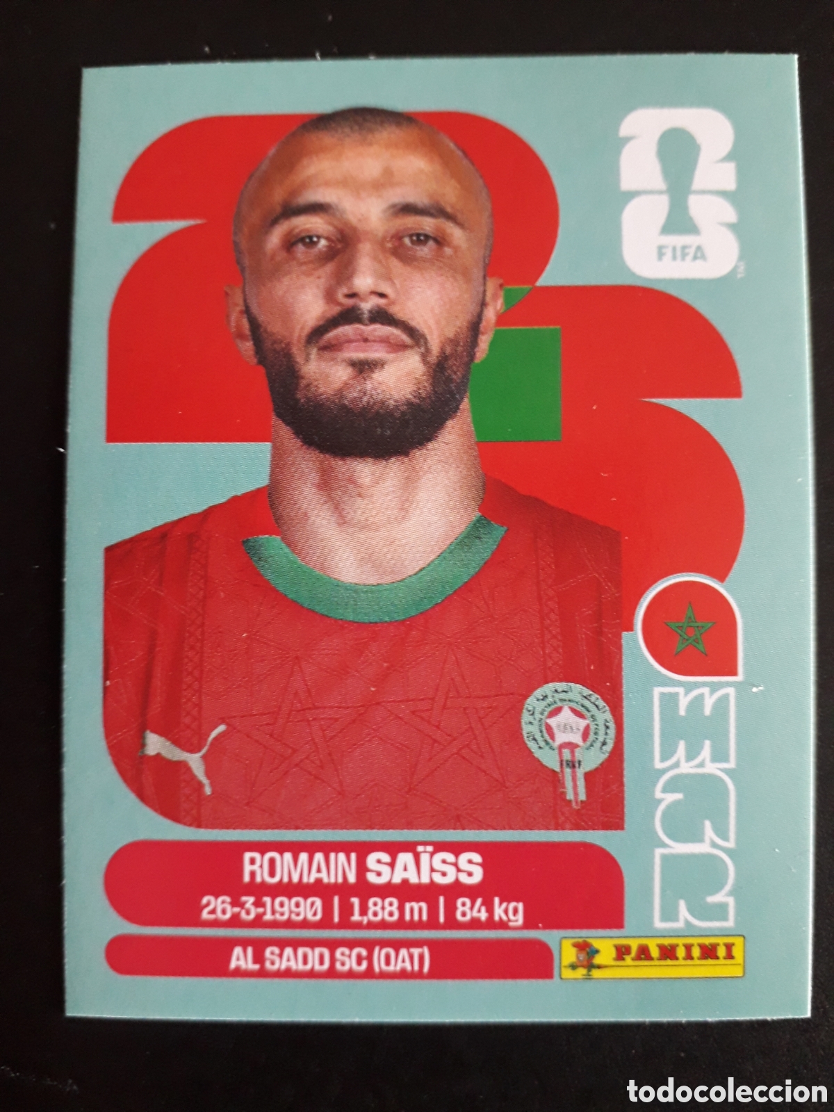 Cromos de F&uacute;tbol: SA&Iuml;SS MARRUECOS MAR 7 MUNDIAL F&Uacute;TBOL 2026 FIFA WORLD CUP PANINI SIN PEGAR PEDIDO M&Iacute;NIMO 3&euro;
