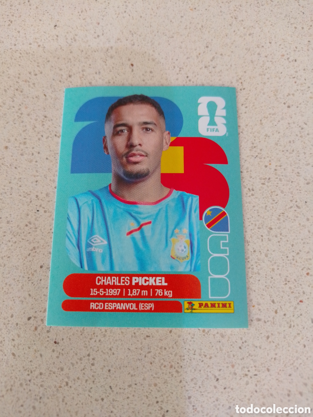 Cromos de F&uacute;tbol: CROMO NUMERO 8 PICKEL CONGO. MUNDIAL 2026. PANINI.