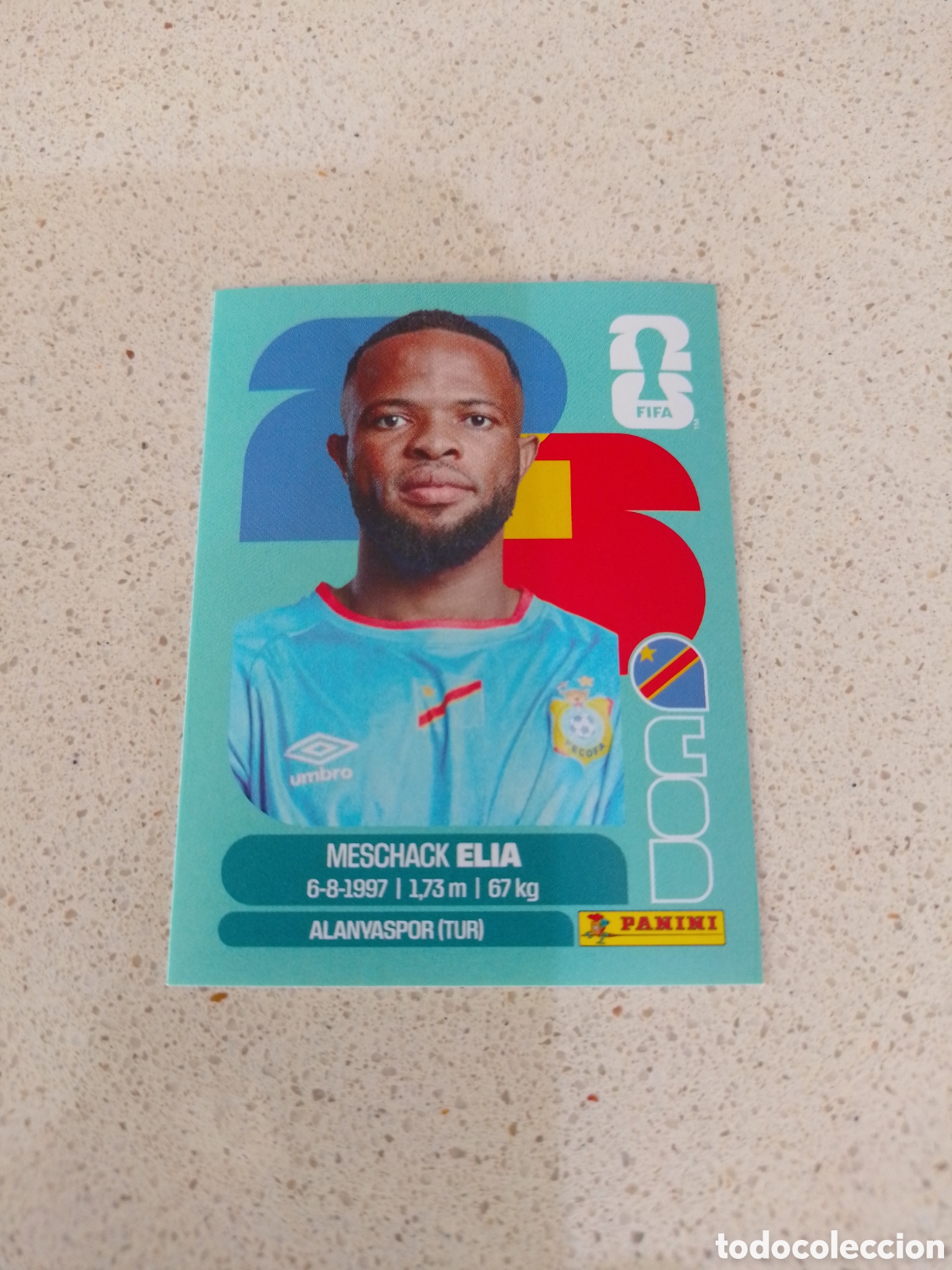 Cromos de F&uacute;tbol: CROMO NUMERO 15 ELIA CONGO. MUNDIAL 2026. PANINI.