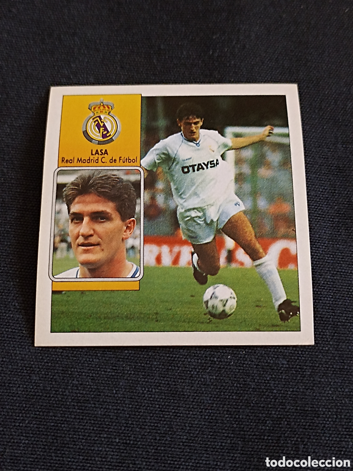 Cromos de F&uacute;tbol: Lasa ( Real Madrid ). Liga este 92-93 . Nunca pegado