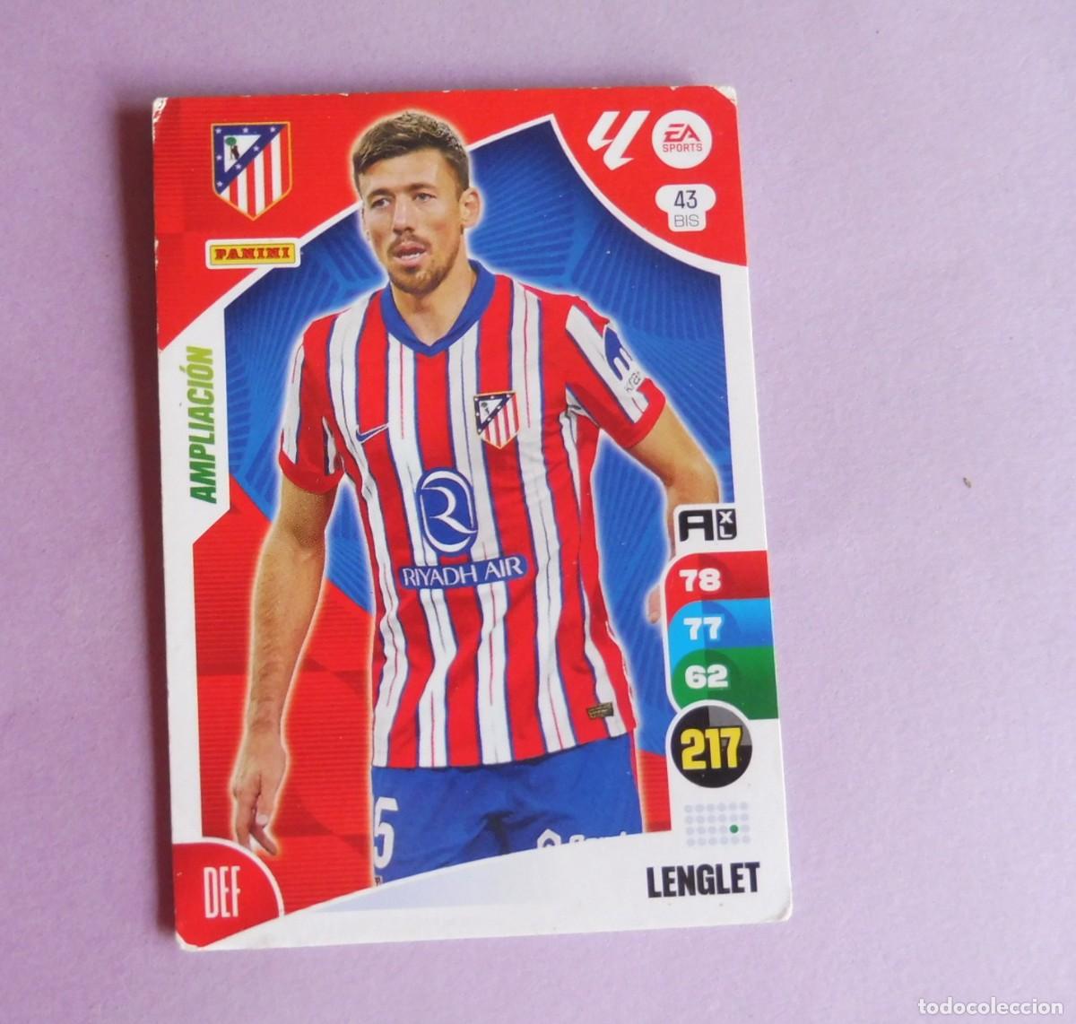 Cromos de F&uacute;tbol: CROMO PANINI ADRENALYN - LIGA SANTANDER 2024/25 - N&Uacute;M 43bis - LENGLET