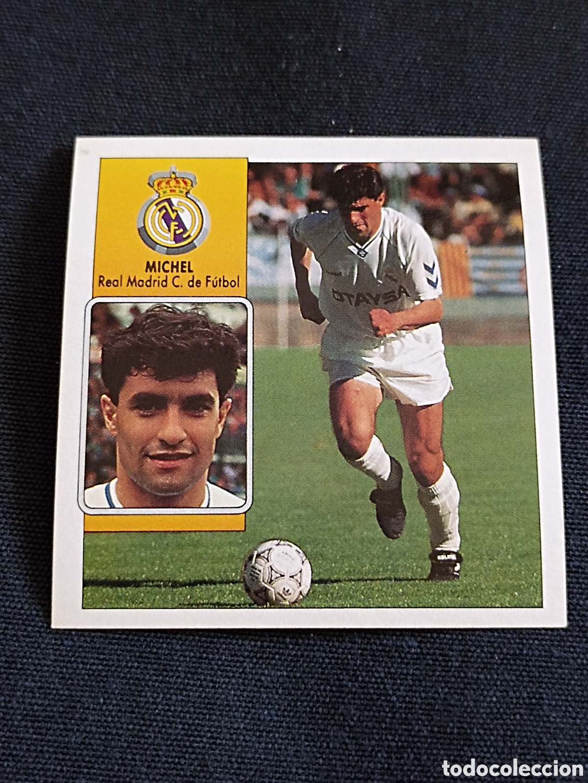 Cromos de F&uacute;tbol: Michel ( Real Madrid ). Liga este 92-93. Nunca pegado