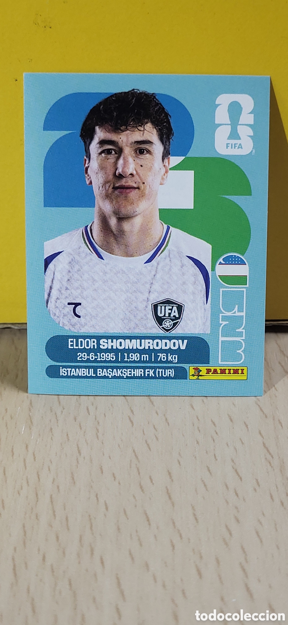 Cromos de F&uacute;tbol: SHOMURODOV UZBEKISTAN UZB N&ordm; 16 FIFA WORLD CUP 2026 PANINI MUNDIAL FIFA WORLD CUP