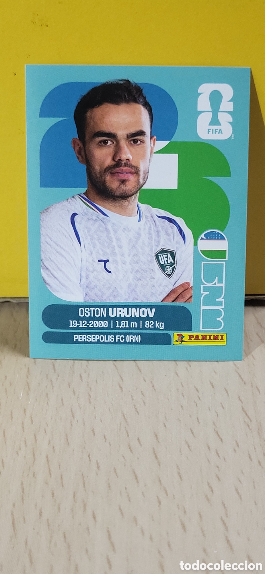 Cromos de F&uacute;tbol: URUNOV UZBEKISTAN UZB N&ordm; 17 FIFA WORLD CUP 2026 PANINI MUNDIAL FIFA WORLD CUP
