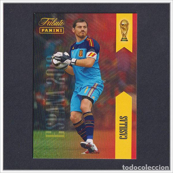 Cromos de f&uacute;tbol: TRIBUTO SELECCI&Oacute;N ESPA&Ntilde;OLA 2010 2026 PANINI IKER CASILLAS 1 ESPA&Ntilde;A COLECCI&Oacute;N LIGA ALBUM MUNDIAL