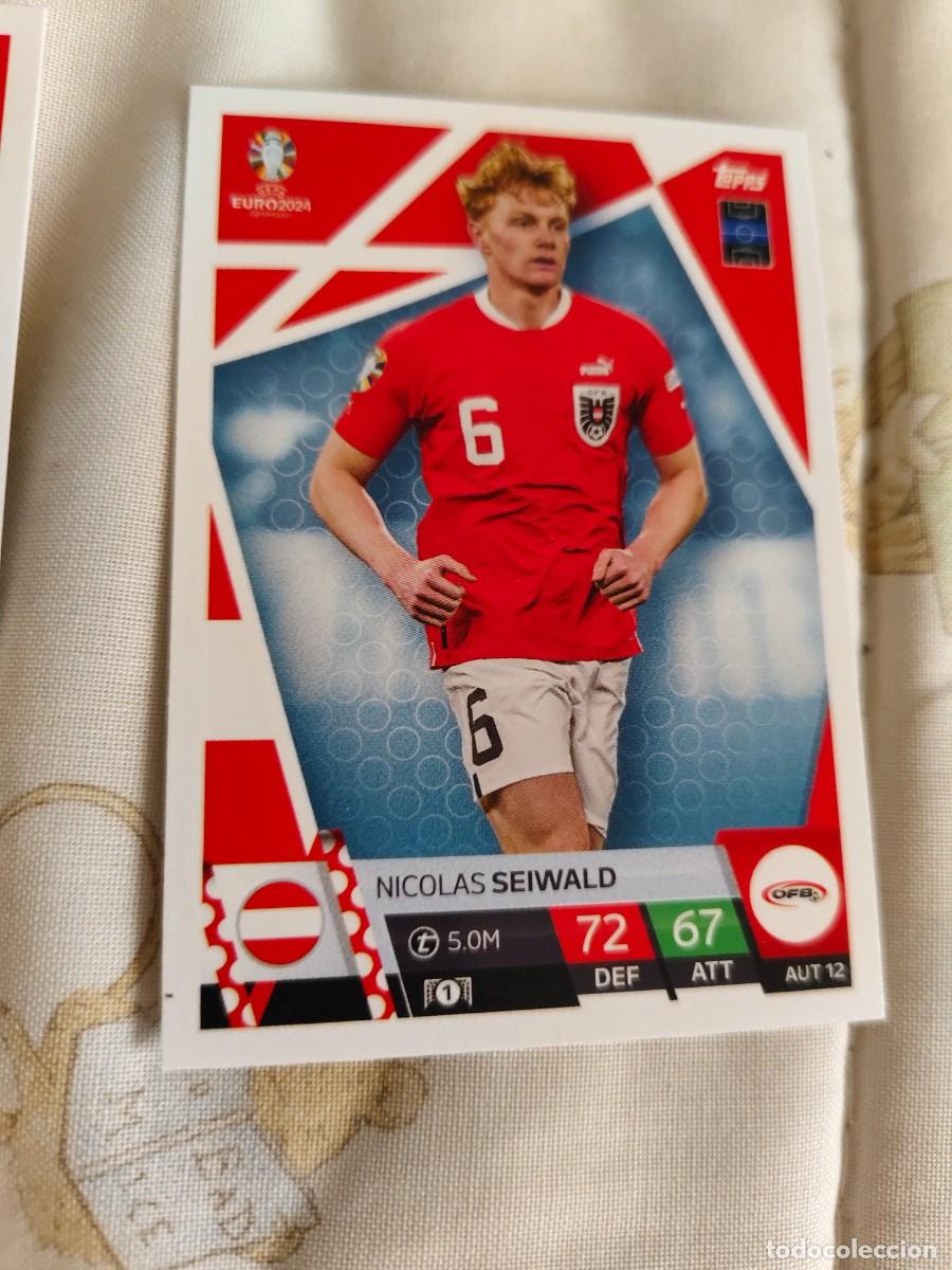Cromos de F&uacute;tbol: AUT 12 AUT12 EURO 2024 TOPPS NICOLAS SEIWALD AUSTRIA MATCH ATTAX 24 EUROCOPA