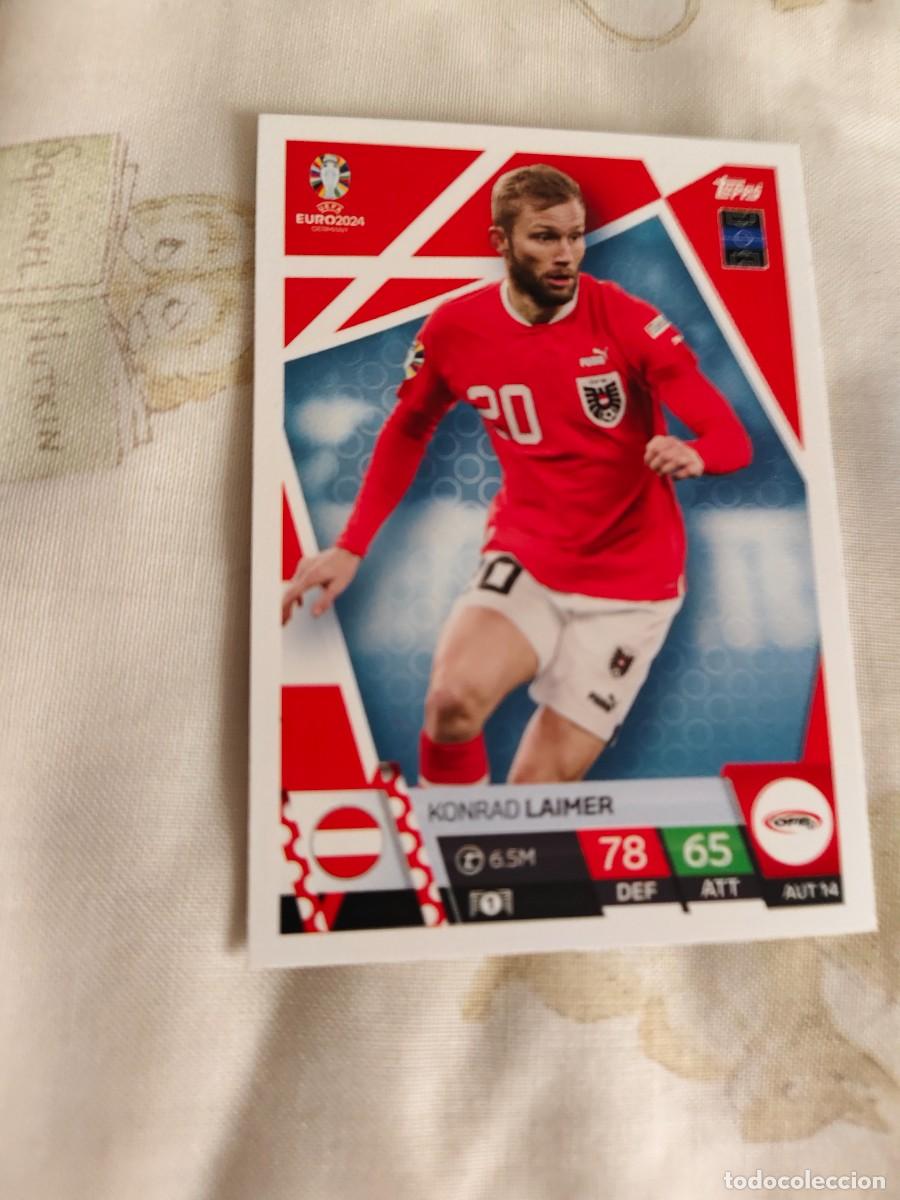 Cromos de F&uacute;tbol: AUT 14 AUT14 EURO 2024 TOPPS KONRAD LAIMER AUSTRIA MATCH ATTAX 24 EUROCOPA